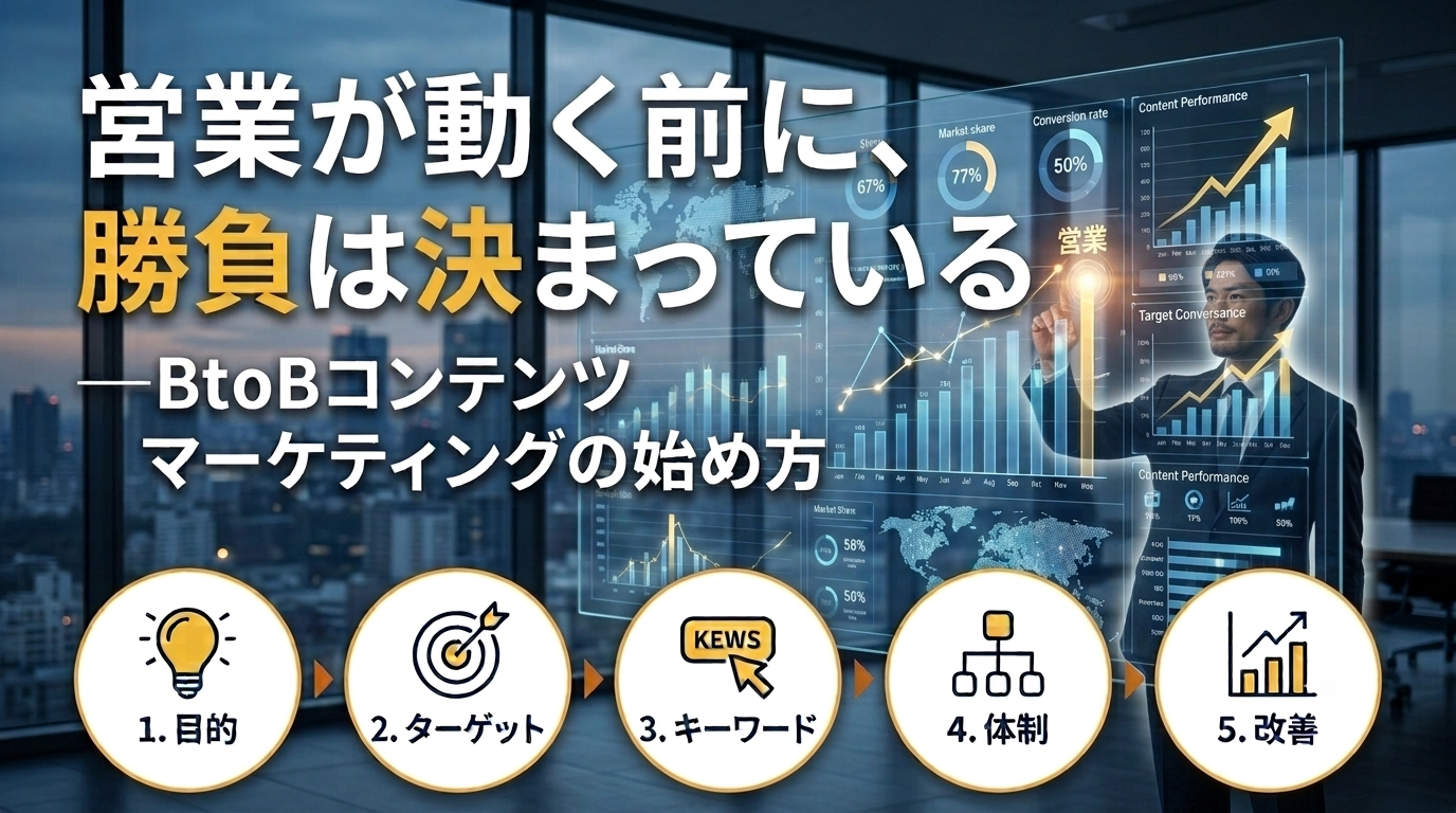 営業が動く前に、勝負は決まっている ―BtoBコンテンツマーケティングの始め方